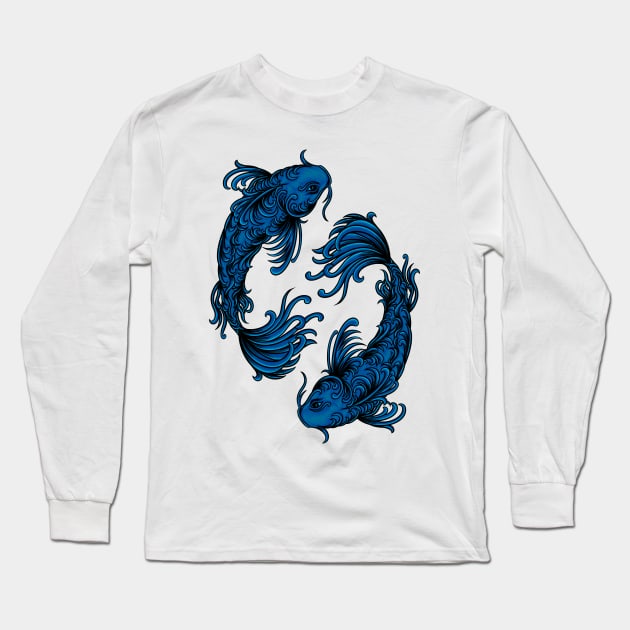 Pisces Merch Long Sleeve T-Shirt by suryas